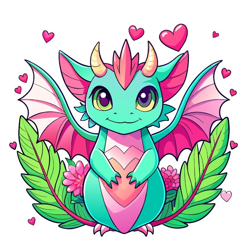 Farbenfroher Drache