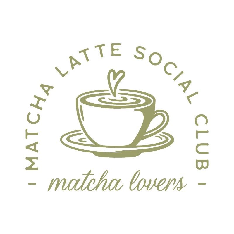 Matcha latte vert aesthetic
