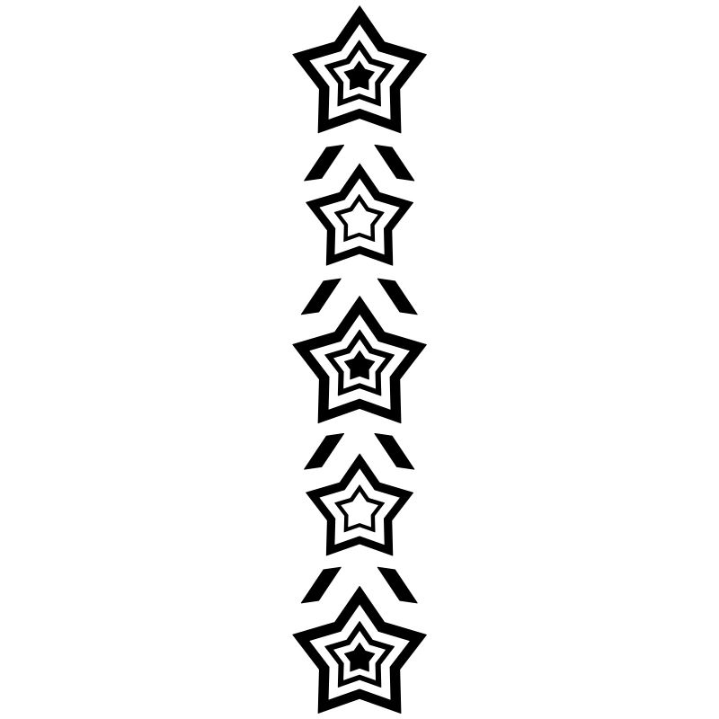 Rangée d’étoiles