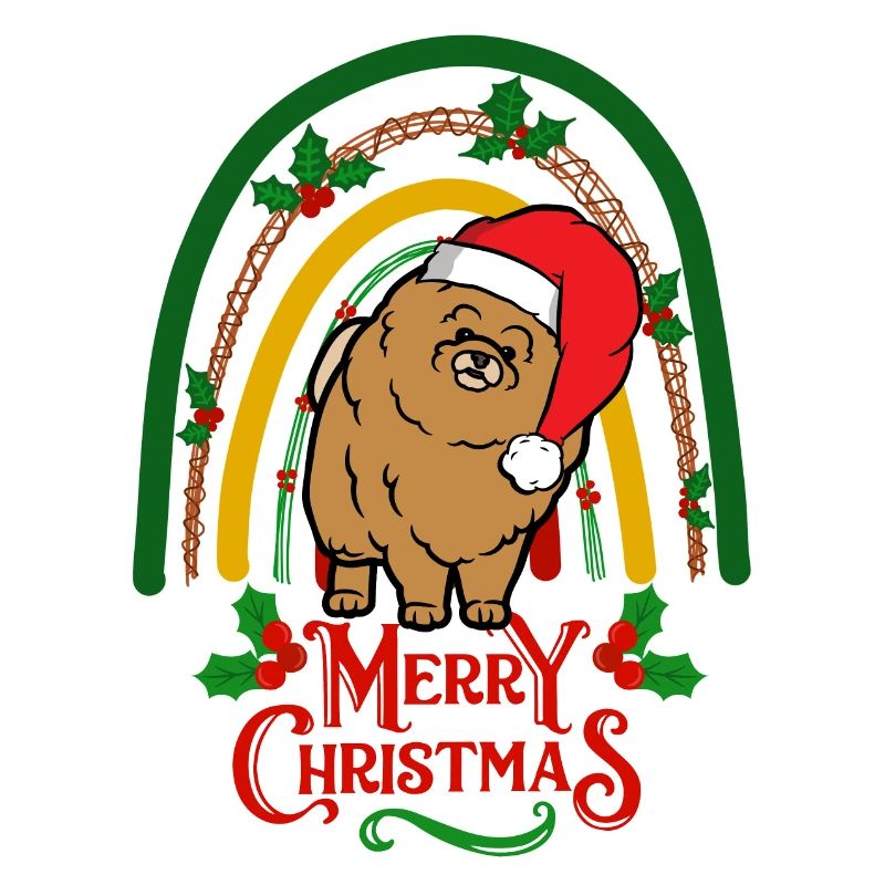 Christmas Dwarf Spitz Lovers Kawaii