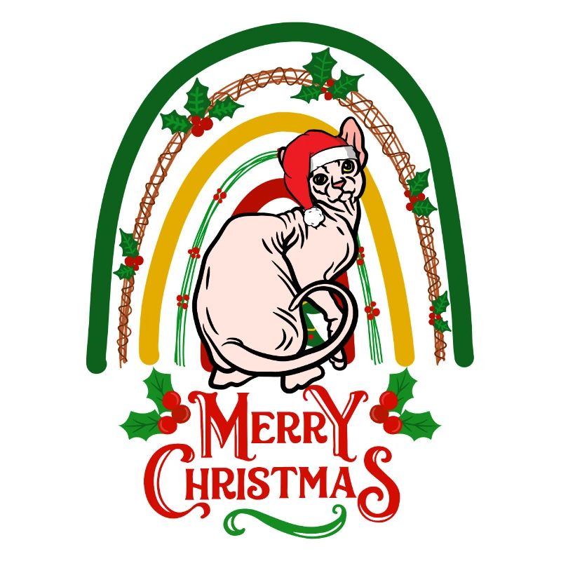 Sphynx Chat Noël