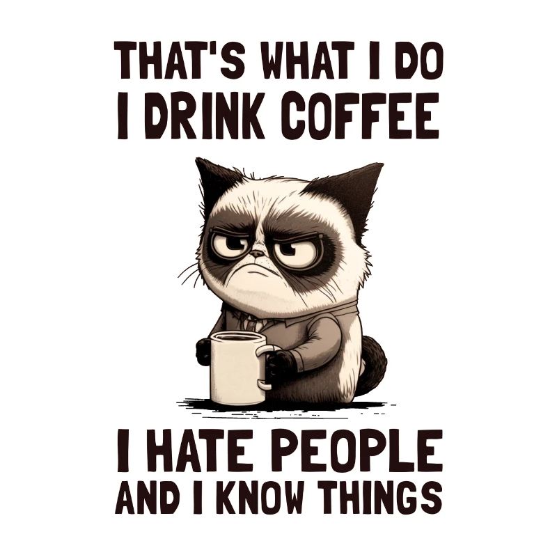 chat agaçant chat Grumpy café chat photo