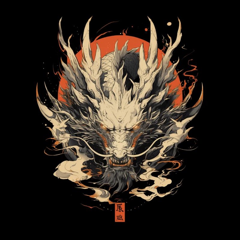 Dragon blanc chinois
