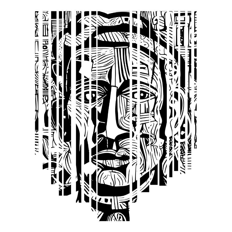 "Mystique Moderne - Éclats d'Art Noir et Blanc"