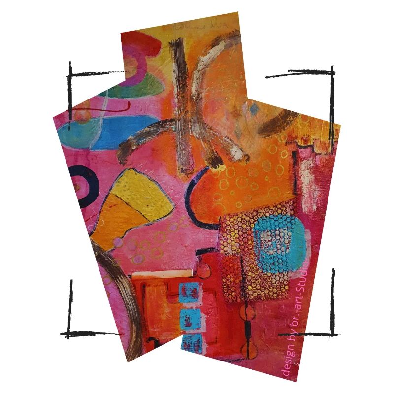 Art abstrait coloré pour la mode créative