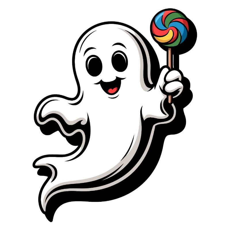Fröhlicher Geist mit Lollipop
