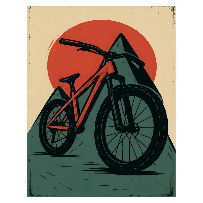 VTT avec soleils et pyramide