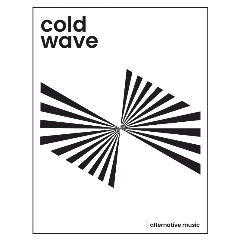 Conception d’affiche de musique Cold Wave
