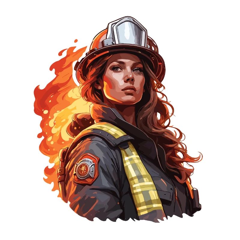 Firefighter / Fire / Fire / Extinguish / Heroine