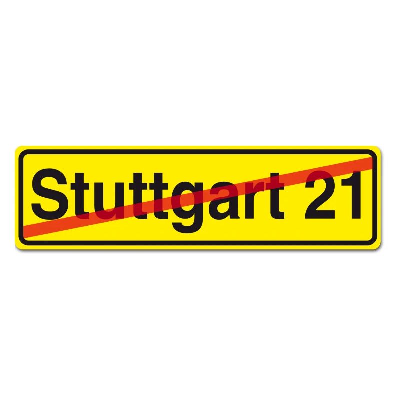 Stuttgart 21 rue signe de protestation