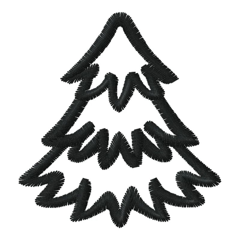 Weihnachtsbaum bestickt