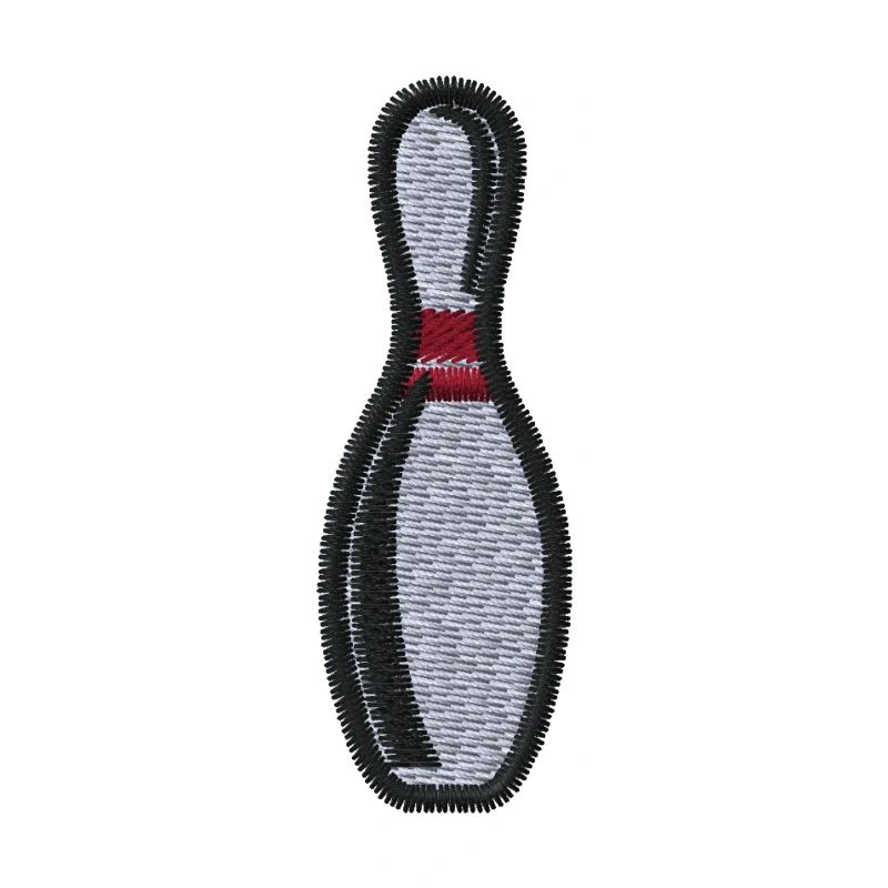 Spilla da bowling ricamata