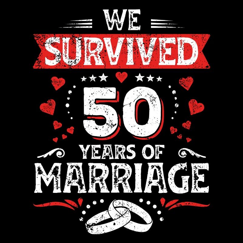 50 Hochzeit Jahrestag Ehemann Ehefrau Ehe