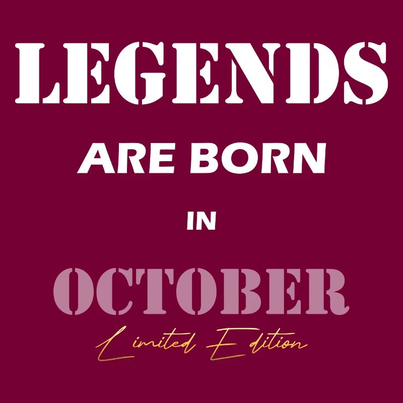 October Legends Geschenk white