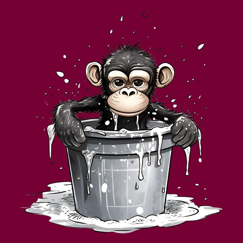 Monkey seeks cooling