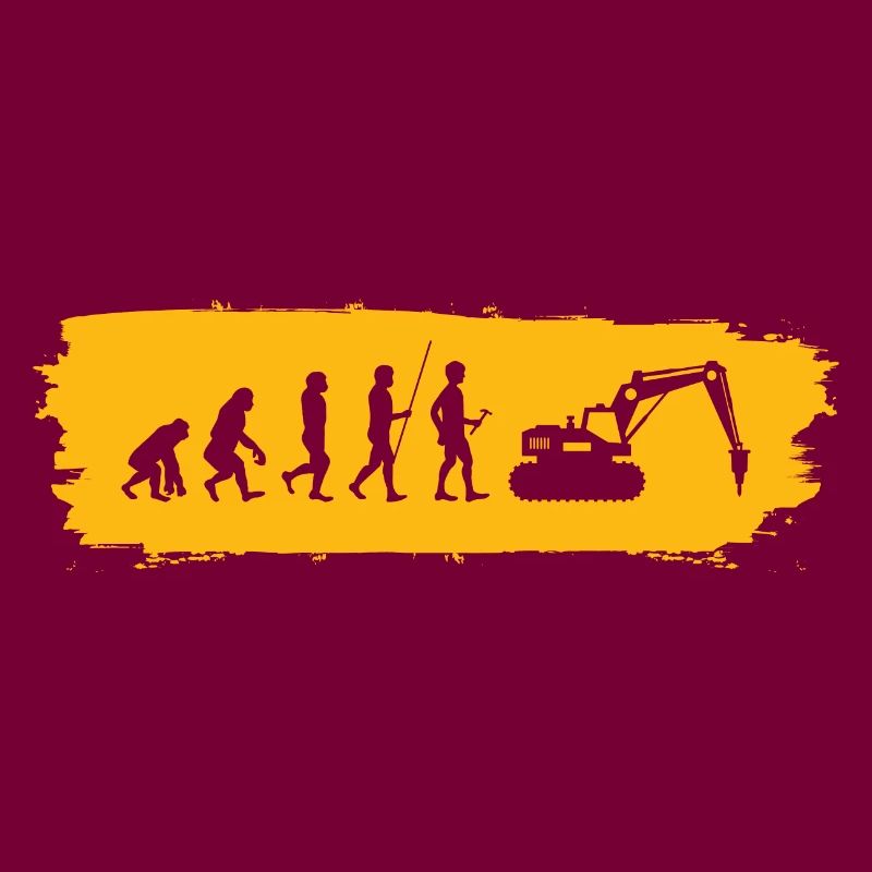 Evolution hin zum Bagger