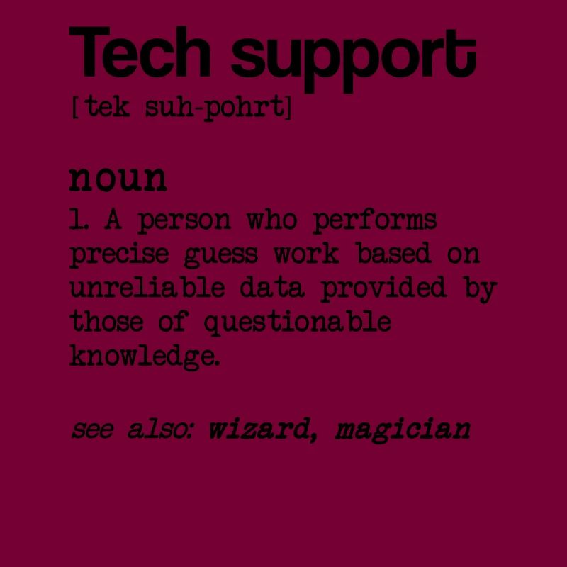 Support technique Définition du nom Technisc