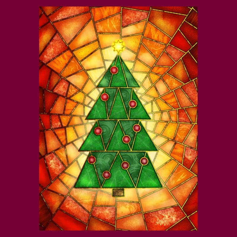 Weihnachtsbaum im Tiffany Stil