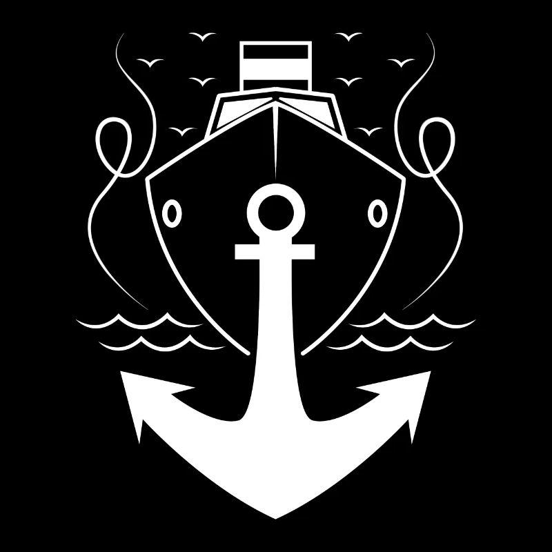 Anker mit Schiff