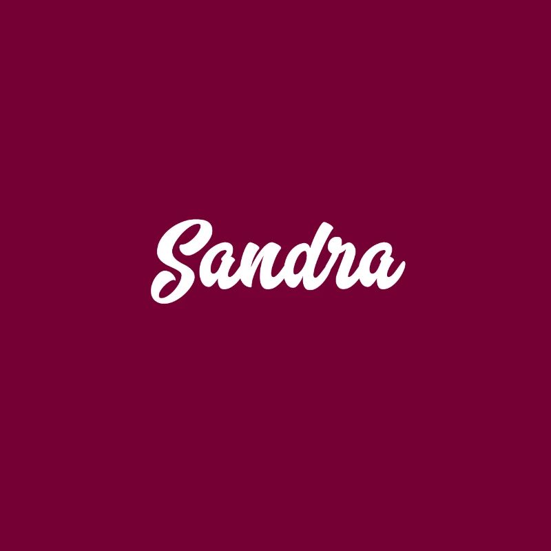 Sandra Custom Text Geburtstagsname