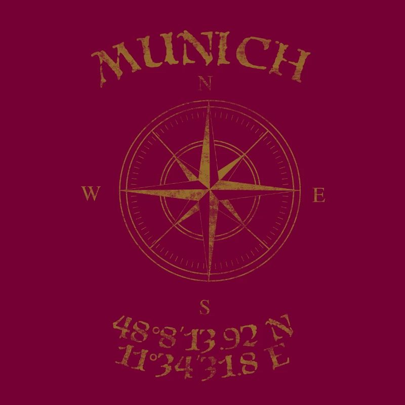 Compass GPS coordinates Munich