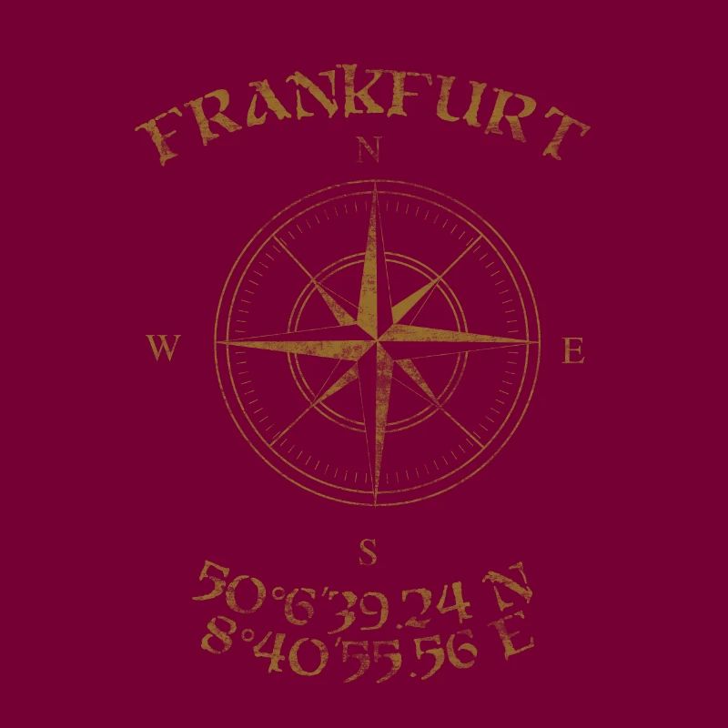 Compass GPS coordinates Frankfurt