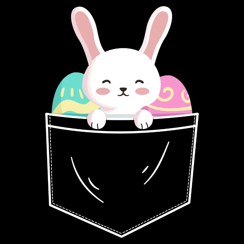 Funny Easter & Easter Eggs in the Breast Bag