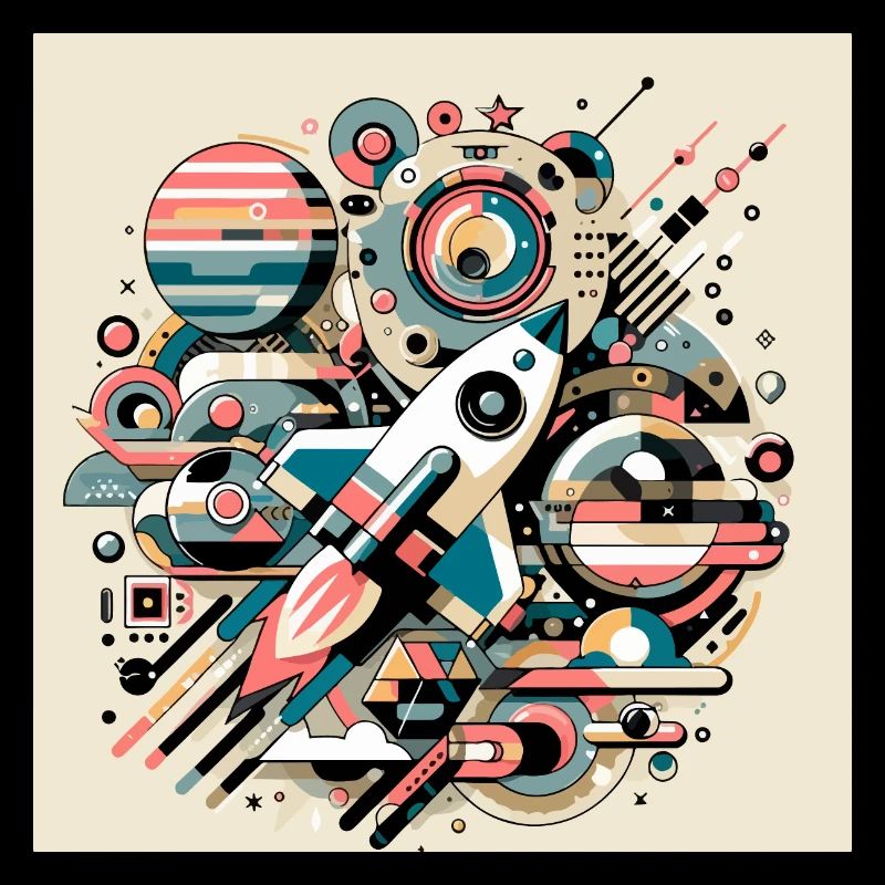 Expédition spatiale colorée