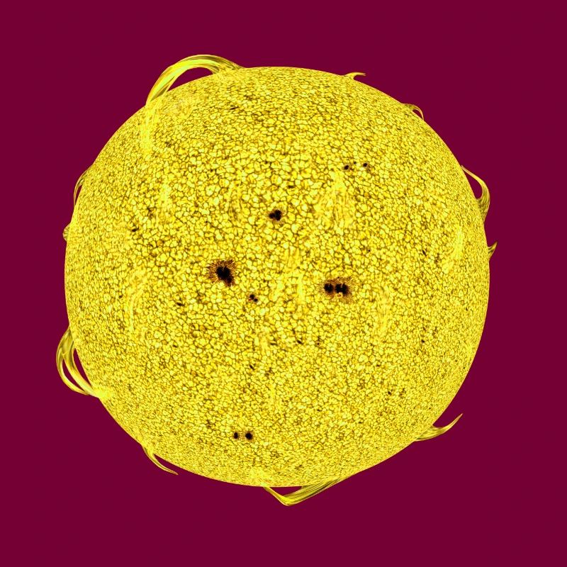 Explorez 3D Yellow Sun Flares Spots Cool Experience