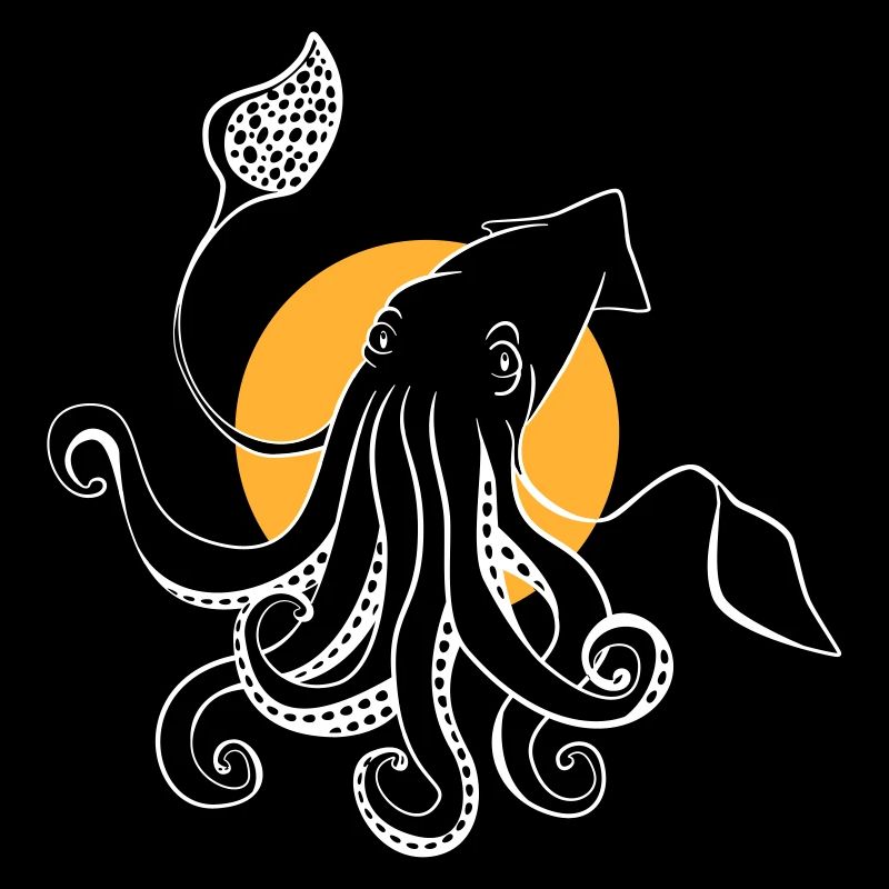 White Squid - Vector