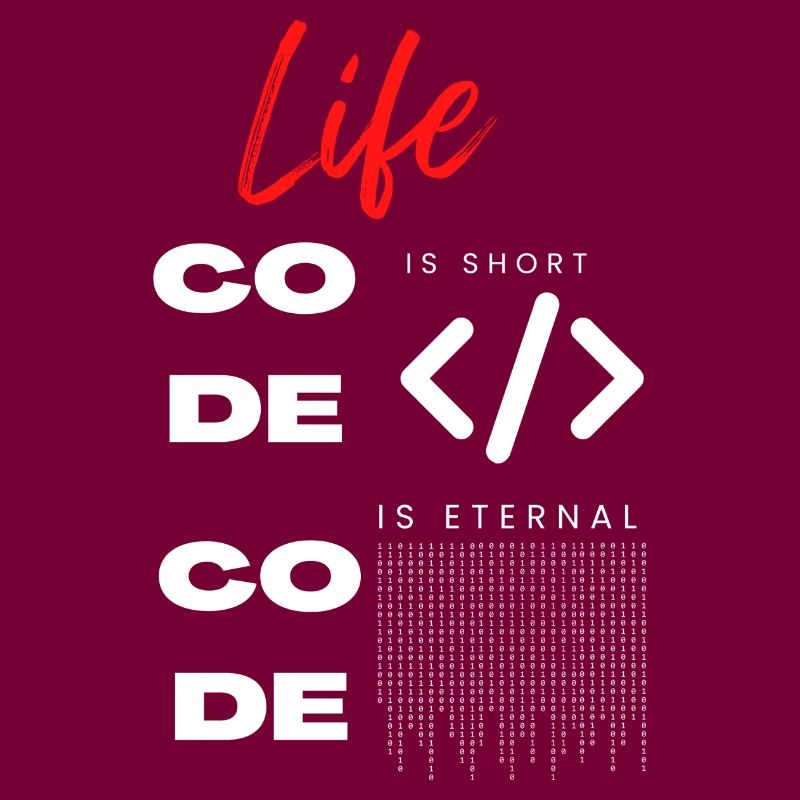Life is short Code Programmierer Tee