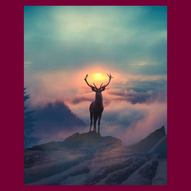 Cerf du soleil