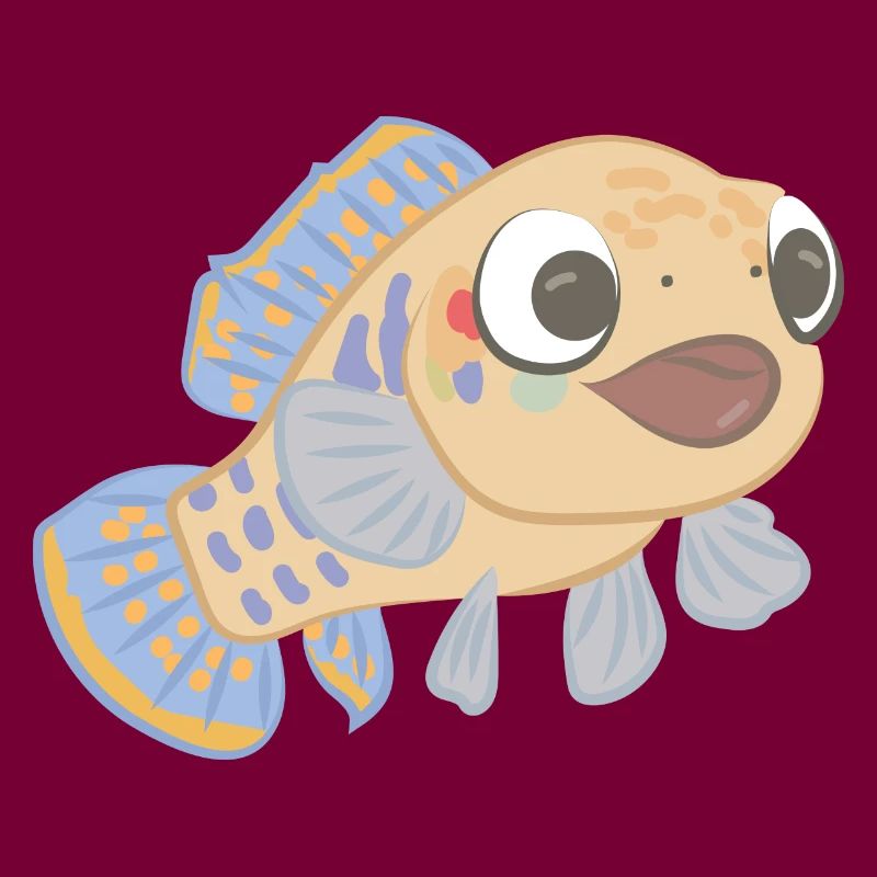 Poisson effronté comme illustration