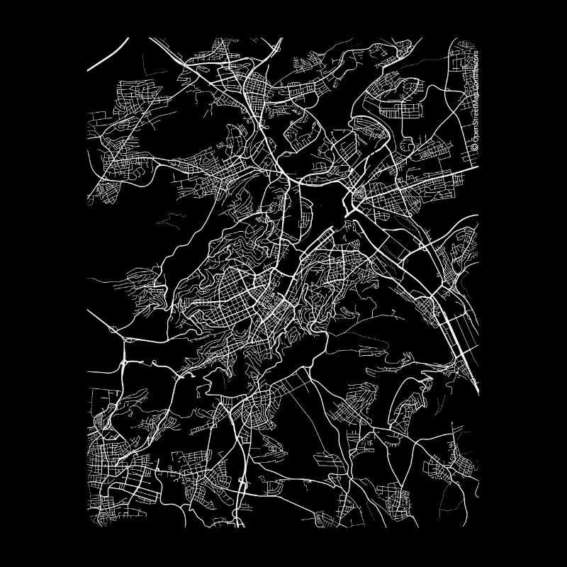 Minimal Stuttgart plan et rues