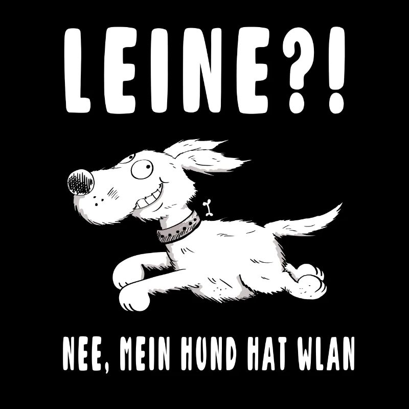 Leine - Nee mein Hund hat WLAN - Hunde - Geschenk