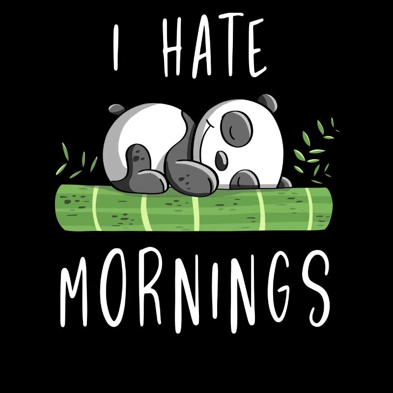 I Hate Mornings - Bamboo Panda Bear - Comic