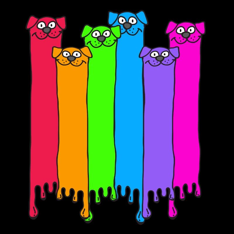 Chiens arc-en-ciel LGBT