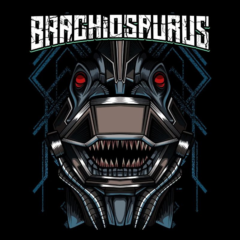 Cyborg Brachiosaurus Dinosaur Scifi
