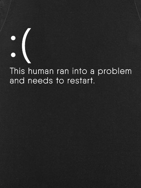 Computer Nerd Blue Screen