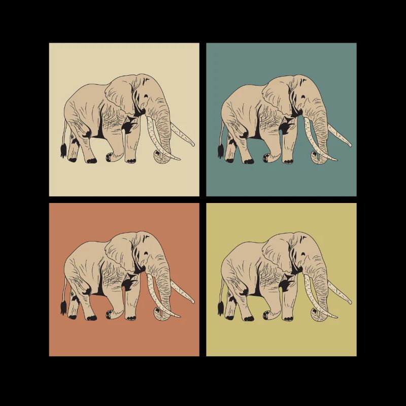 Pop-Art Elefant