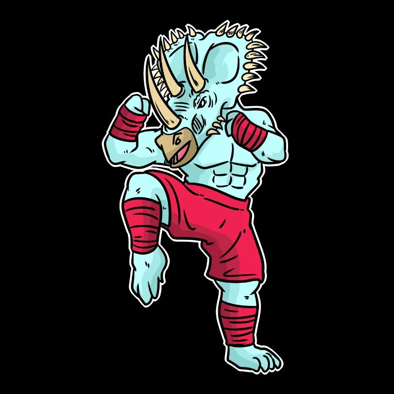Tricératops kickboxing