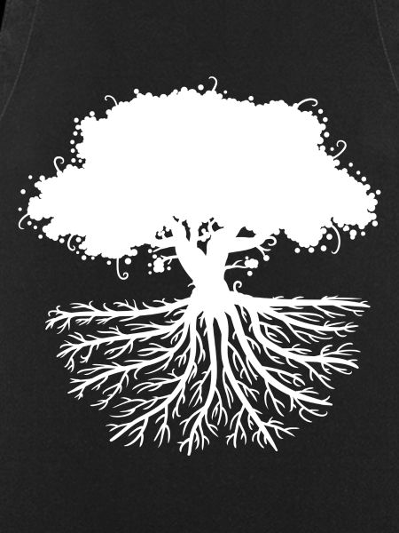 tree roots white