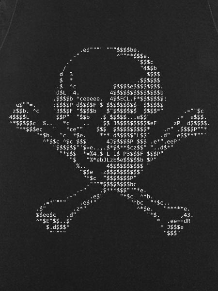 ASCII skull