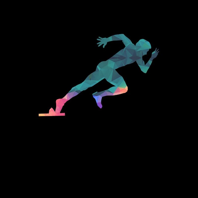 Sprinter sprinting runner