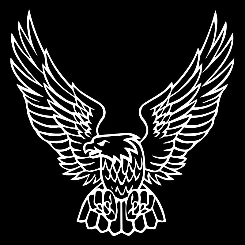 Eagle fait de lignes simples - design