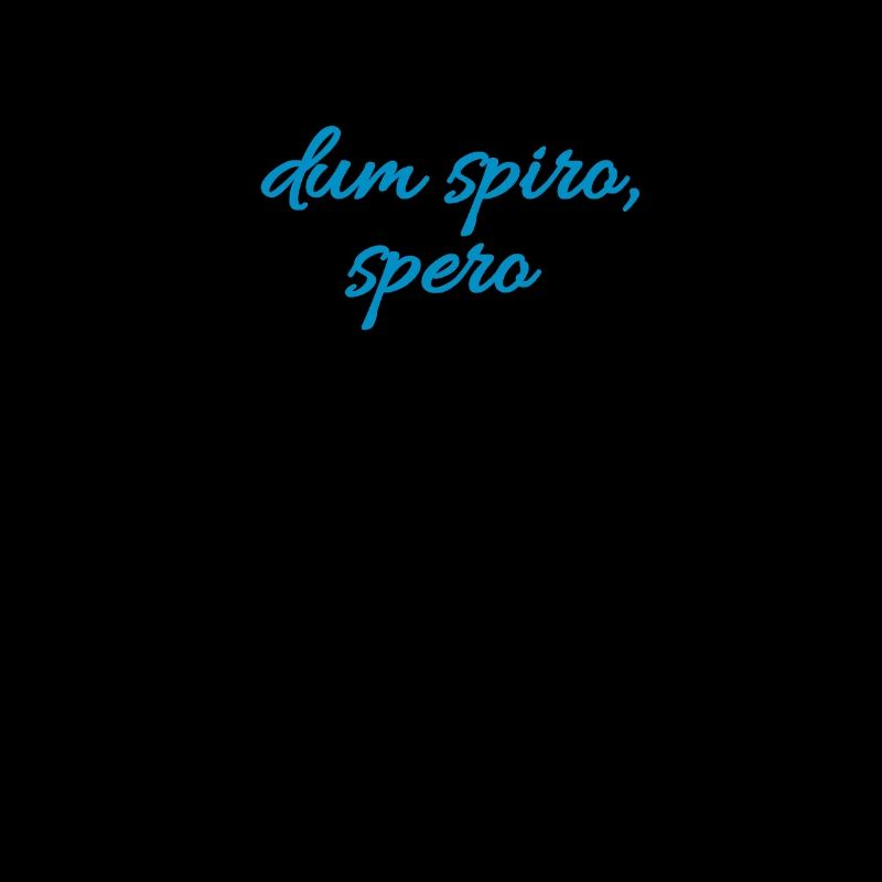 Dum spiro, spero - latin citation de chemise idée de cadeau