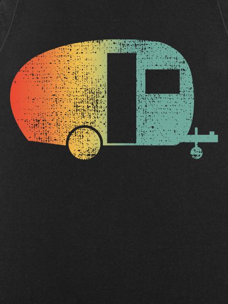 Camping caravan rainbow