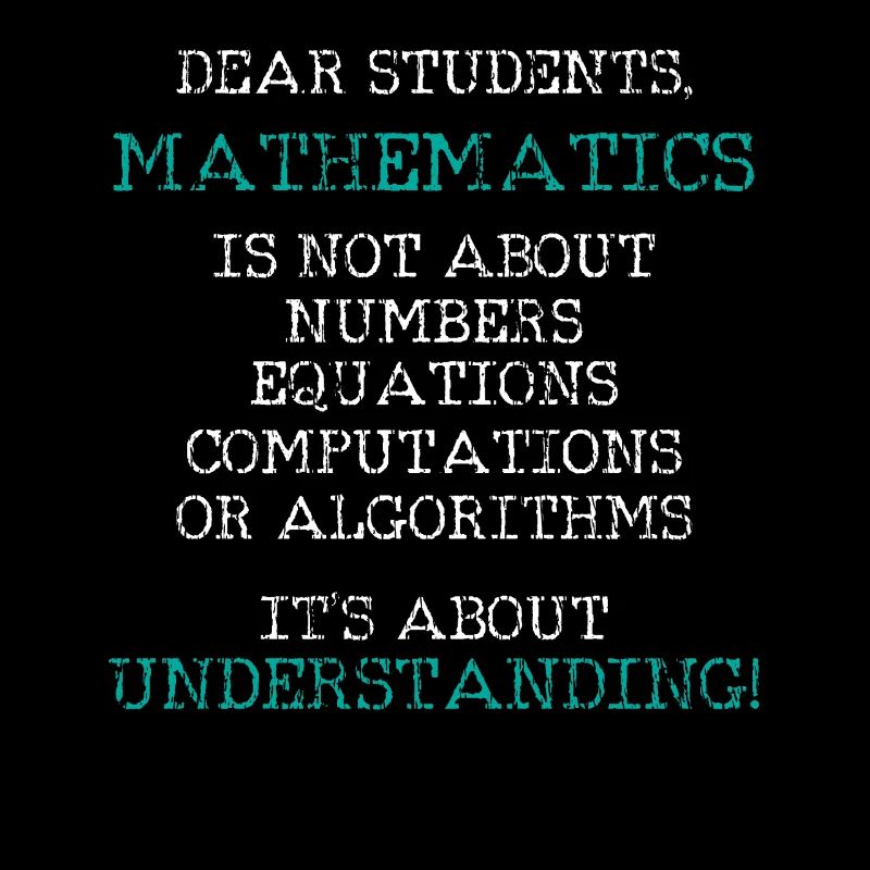 Math teacher letter student