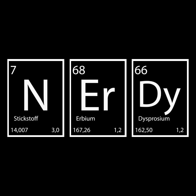 Nerdy Nerd Sprüche Elemente