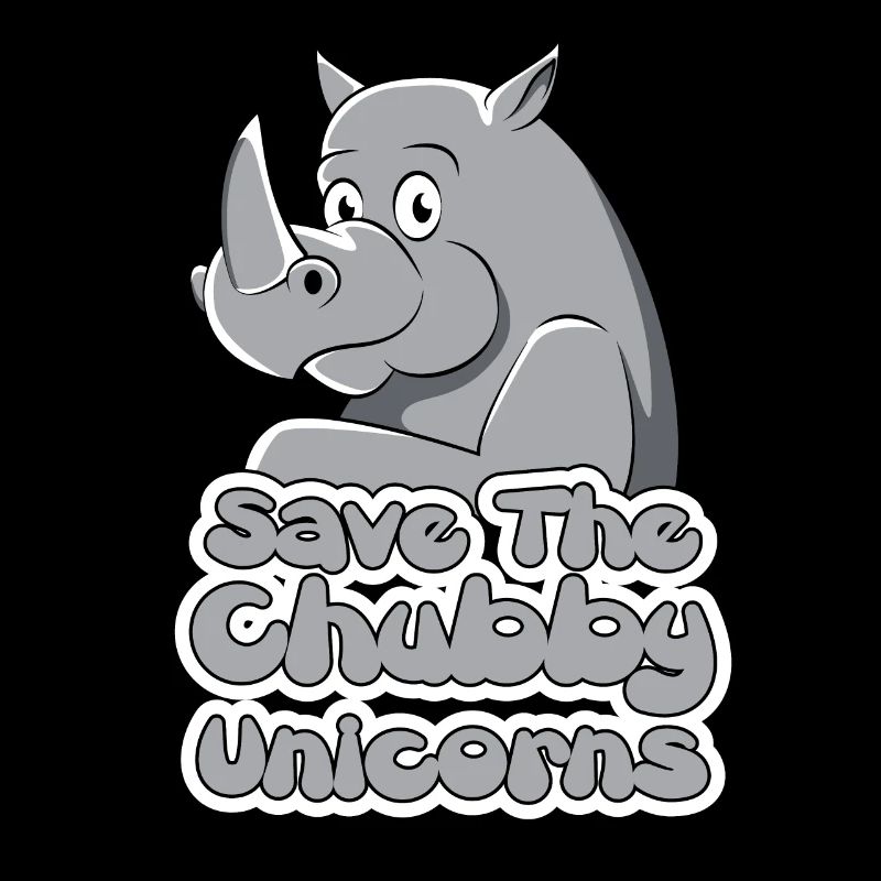 Nashorn Rhinozeros Rhino Chubby Einhorn Geschenk